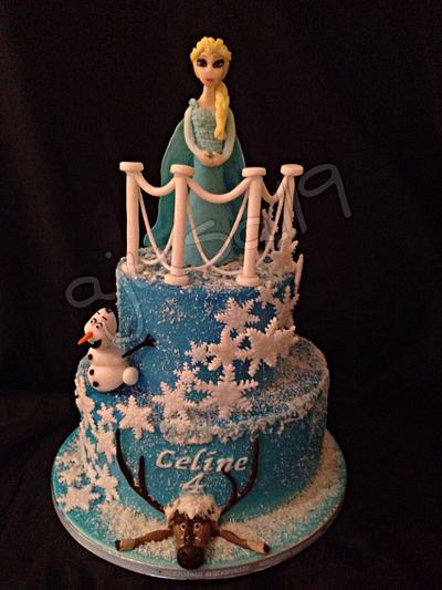 Frozen - Cake by ajusa119