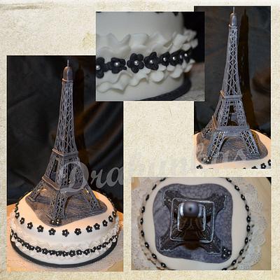 Eiffel tower - Cake by Drahunkas