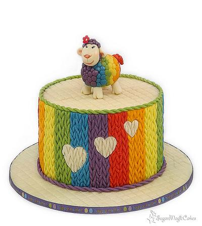 Rainbow Lamb! - Cake by SugarMagicCakes (Christine)