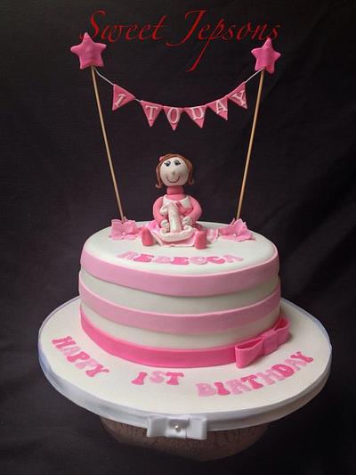 Rebecca's first birthday  - Cake by Kazza