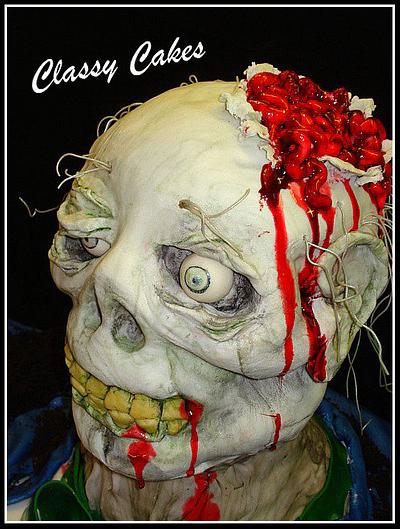 Zombie Wedding - Cake by Classy Cakes By Diane