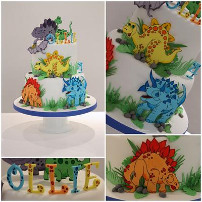 Dinosaur Birthday Cake - Cake by TiersandTiaras