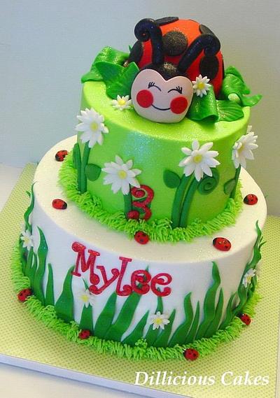 Mylee's Lady Bug Birthday! - Cake by Stephanie Dill