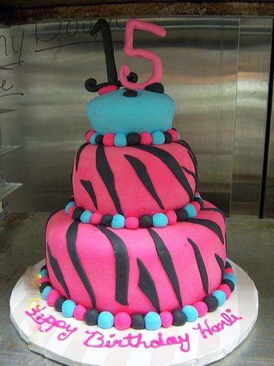  15th birthday - Cake by kathy 