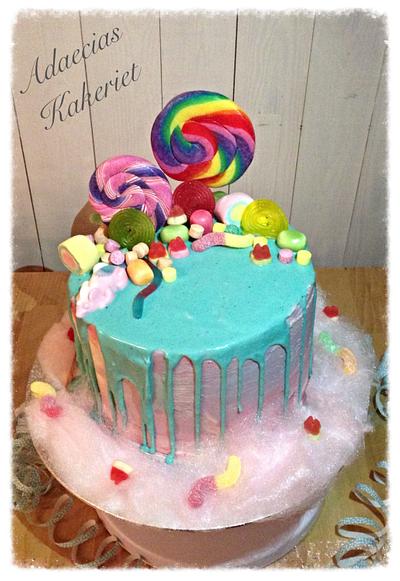 Candyland Drip Cake - Cake by Adaecias Kakeriet