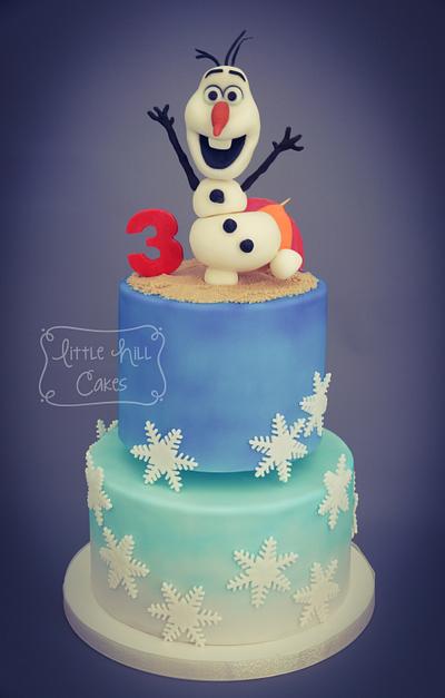 Olaf in Summer 3rd Birthday Cake - Cake by Little Hill Cakes