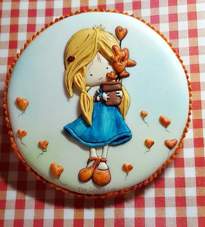 sending love and hugs! - Cake by The Cookie Lab  by Marta Torres