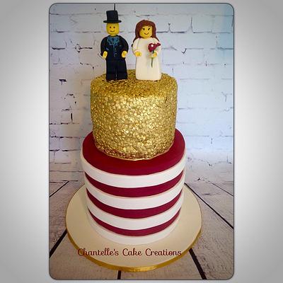 Mr and Mrs Lego - Cake by Chantelle's Cake Creations