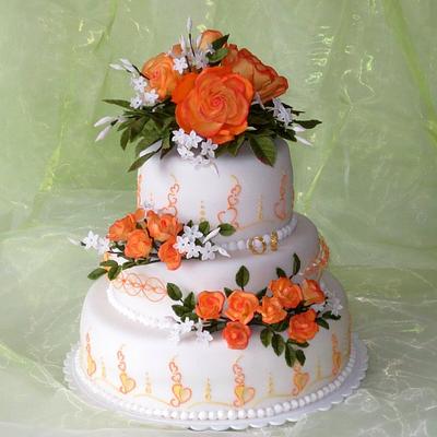 Wedding cake for my dad - Cake by Eva Kralova