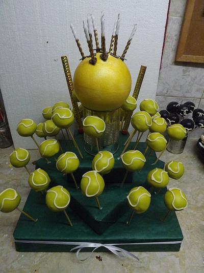 Tennis Cakepops - Cake by Katarina