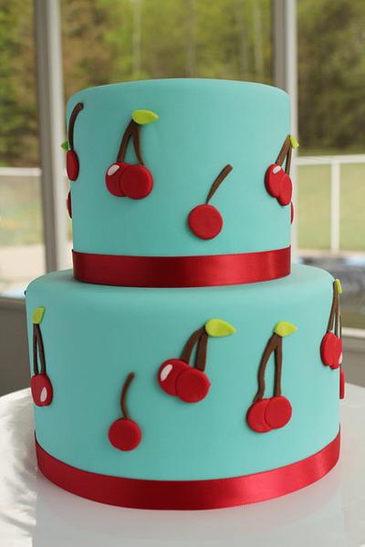 Mothers Day Cherry Cake - Cake by Crystal