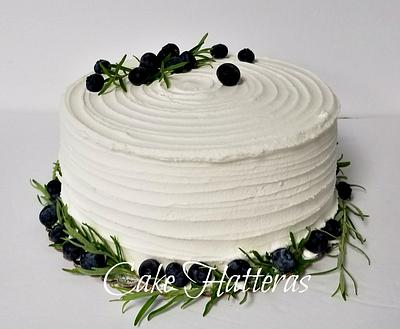 Rosemary and Blueberries - Cake by Donna Tokazowski- Cake Hatteras, Martinsburg WV