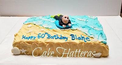 Blake and his Boogie Board - Cake by Donna Tokazowski- Cake Hatteras, Martinsburg WV