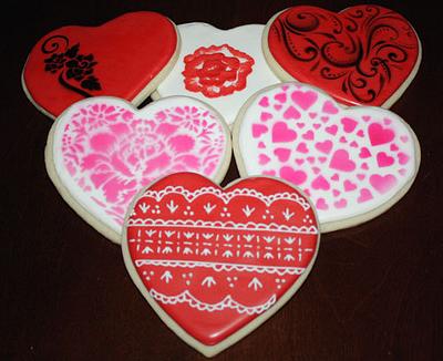 Valentine's Cookies - Cake by Prima Cakes and Cookies - Jennifer
