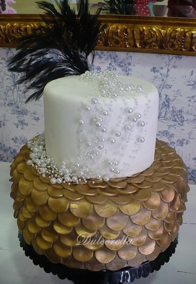 Gold Wedding Cake - Cake by Dulcerella Cakes