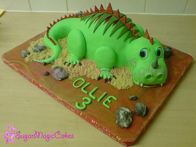 cartoon dinosaur - Cake by SugarMagicCakes (Christine)