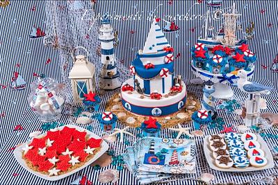 Nautical sweet table - Cake by Esperimenti di Zucchero