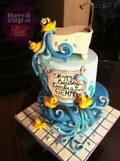 quackquack topsy turvy - Cake by HaveacupofTee
