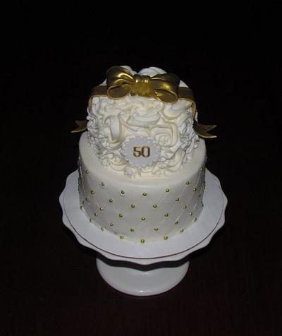 50th Anniversary Cake - Cake by Jaybugs_Sweet_Shop