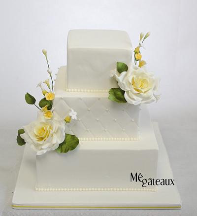 simple wedding cake - Cake by Mé Gâteaux