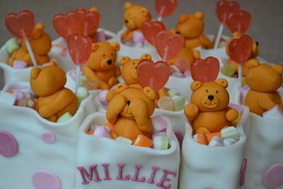 Teddy bear party bags - Cake by Daisy cakes by Sarah