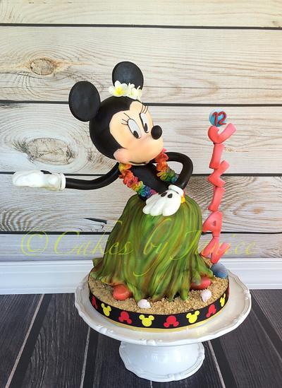 Minnie mouse hula dancing cake - Cake by Cakes by Janice