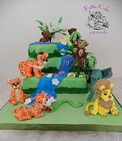 Jungle birthday cake - Cake by Pattiecake
