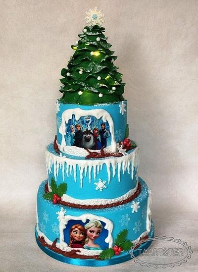 Frozen Christmas - Cake by Corina van de Weem - Josemanders
