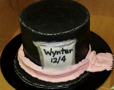 Top Hat cake Buttercream Mad Hatter - Cake by Nancys Fancys Cakes & Catering (Nancy Goolsby)