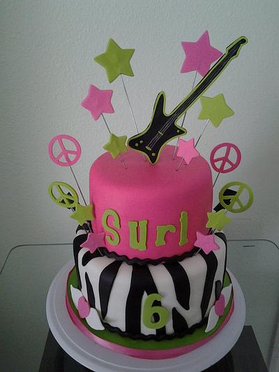 80's rock star birthday cake - Cake by Cakes and Cupcakes by Monika