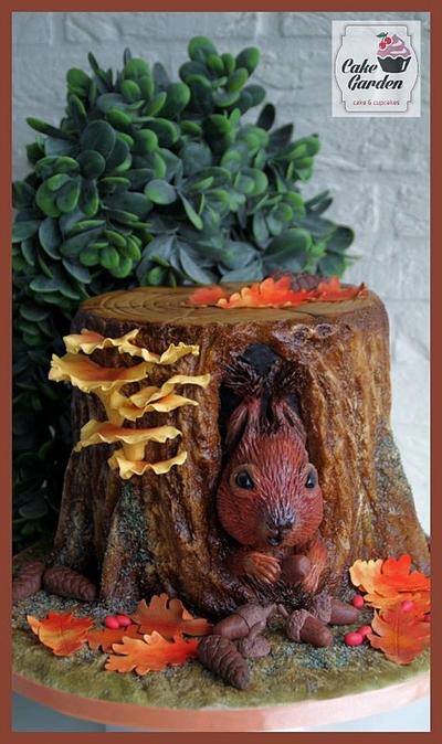 Sweet Autumn Collaboration2016 "Hungry Squirrel" - Cake by Cake Garden 