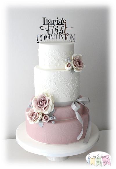 Ilaria's First Communion cake - Cake by Sara Solimes Party solutions
