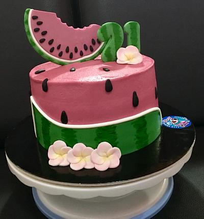 Watermelon birthday - Cake by N&N Cakes (Rodette De La O)