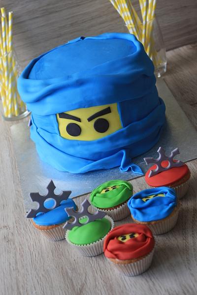 "Ninja" LEGO cake and cupcakes - Cake by VitlijaSweet