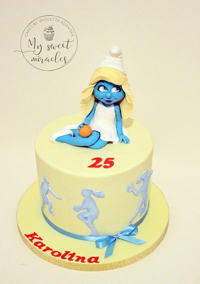 smurfette - Cake by My sweet miracles