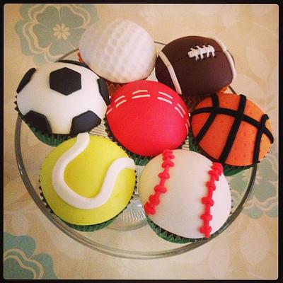 Sports Balls cupcakes - Cake by Sweet Treats of Cheshire
