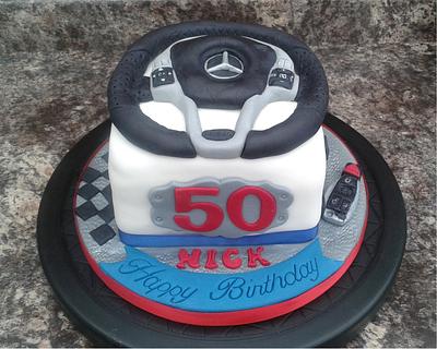 Steering Wheel cake - Mercedes A-class - Cake by Karen's Kakery