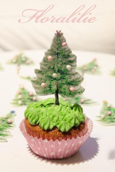 Christmas Tree Cupcakes - Cake by Floralilie