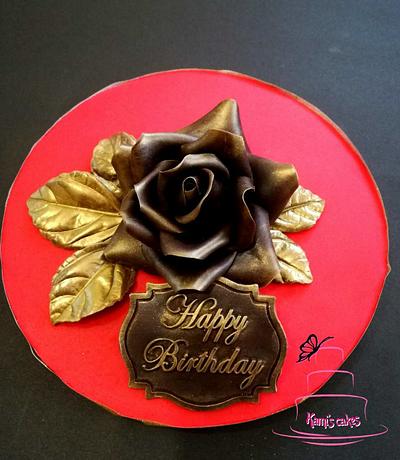 Chocolate rose - Cake by KamiSpasova