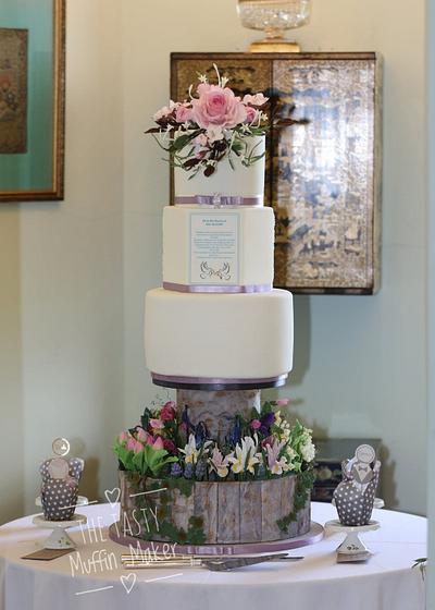 My daugthers Spring garden wedding cake  - Cake by Andrea 