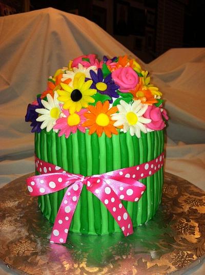 Spring bouquet of flowers - Cake by TastyMemoriesCakes