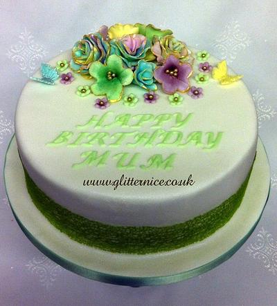 Gilded Flowers - Cake by Alli Dockree