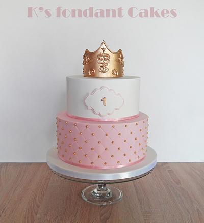 Princess Tiara Cake - Cake by K's fondant Cakes