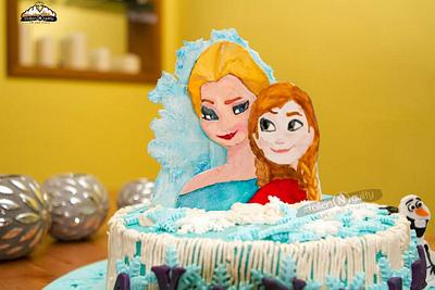 Frozen melted in love - Cake by Smitha Arun