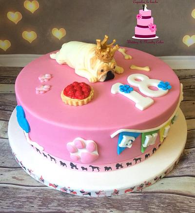 Pug cake - Cake by Cupcakes la louche wedding & novelty cakes