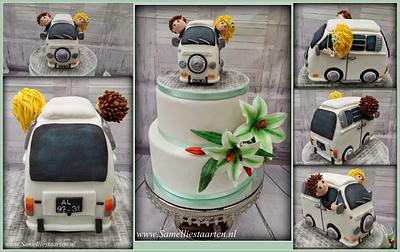 VW van caketopper - Cake by Sam & Nel's Taarten