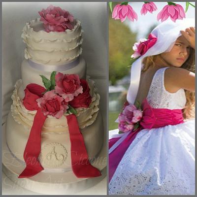 Bridesmaid Dress inspired cake - Cake by Eleonora Ciccone