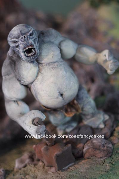Lord of the rings cave troll  - Cake by Zoe's Fancy Cakes