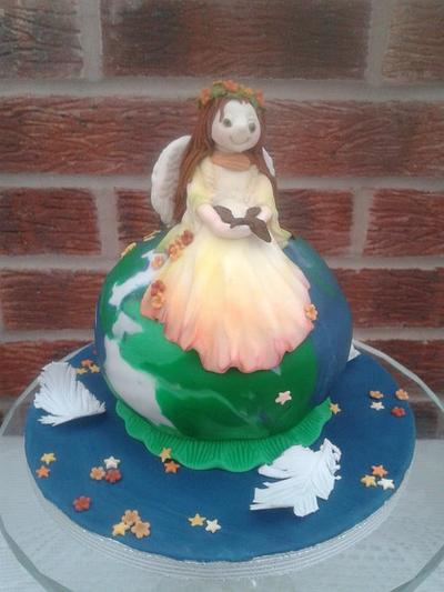 Earth Angel - Cake by Karen's Kakery
