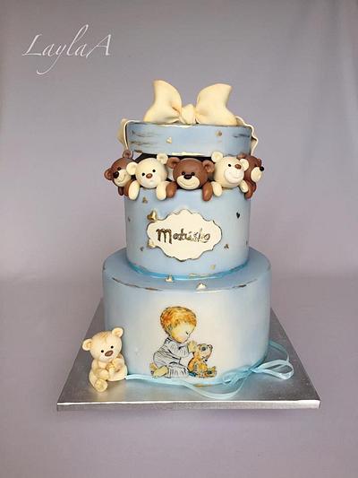 Teddy bear cake  - Cake by Layla A